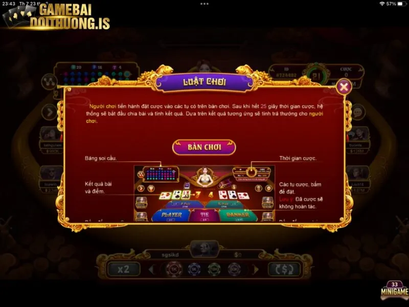 Chú ý tới luật tính thắng thua khi tham gia