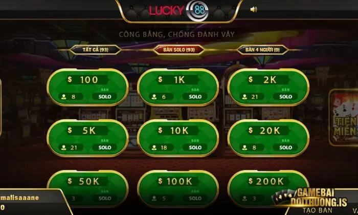 Tiến lên miền Nam Lucky88
