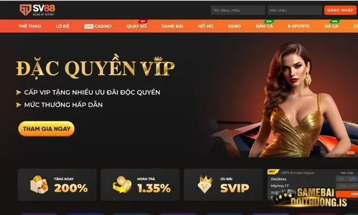 Thông tin thú vị về game bài đổi thưởng SV88