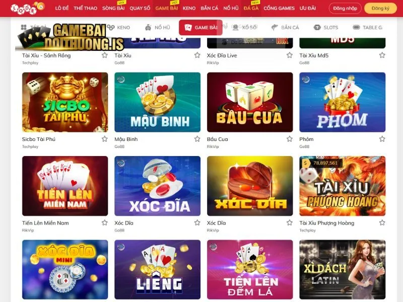 LODE88 cá cược tiền mặt thưởng lớn