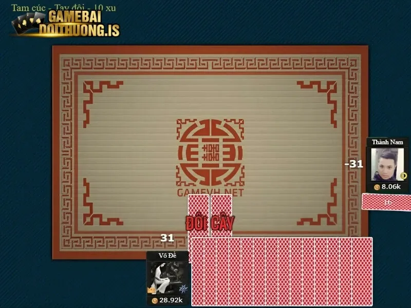 Luật chia bài cho anh em trong Tam cúc 789Club