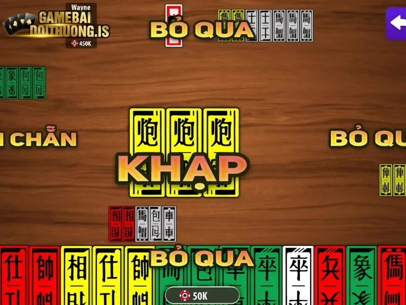 Những hành động người chơi thực hiện trong ván