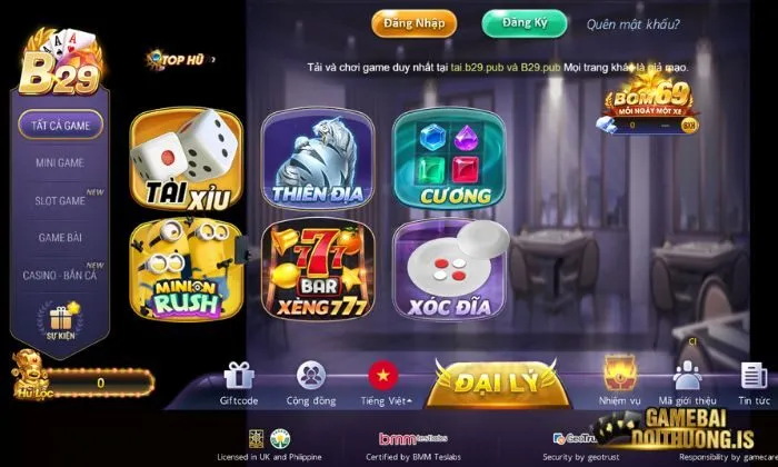 tải game bài đổi thưởng b29 Tải game bài đổi thưởng B29 để có phút giây giải trí tuyệt vời
