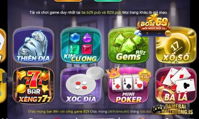 tải game bài đổi thưởng b29 Các sản phẩm game bài có tại B29