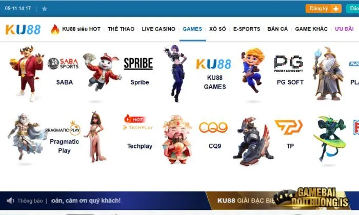 tải game bài đổi thưởng ku88 Đa dạng các sản phẩm game bài tại KU88