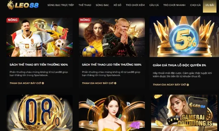 tải game bài đổi thưởng leo88 Leo88 thường xuyên cập nhật nhiều khuyến mãi đặc biệt