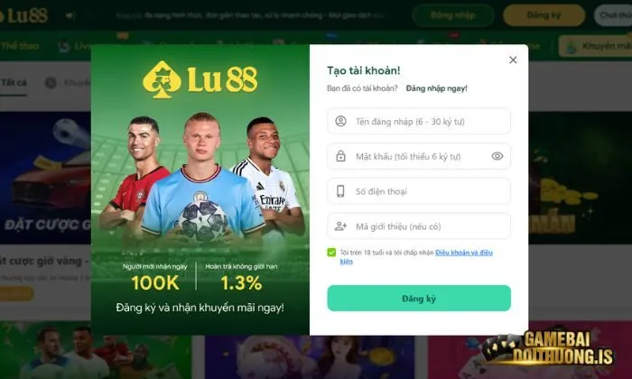 tải game bài đổi thưởng Lulu88 Đăng ký ngay để trở thành thành viên chính thức của lulu88