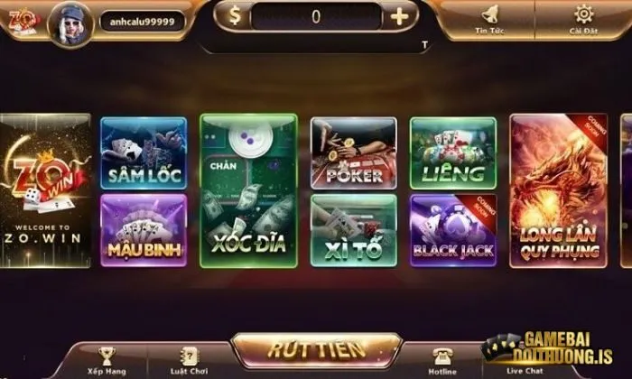 Top game bài đổi thưởng Gia nhập game bài đổi thưởng Zowin với tỷ lệ thưởng rất cao