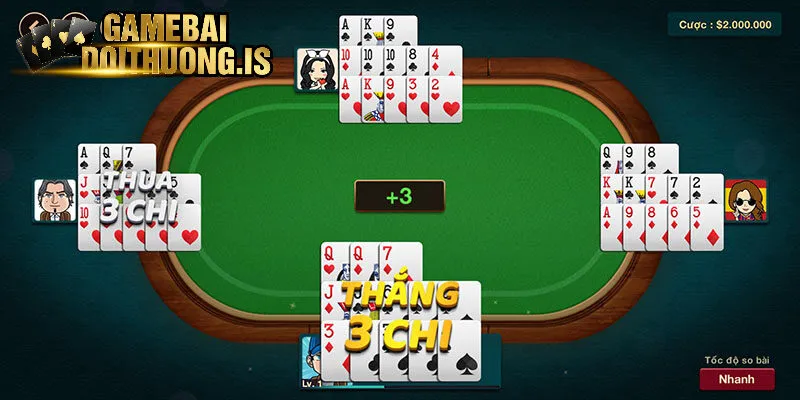 Sảnh game bài hấp dẫn và xanh chín